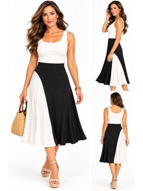 Inc International Concept Size XL  Maxi Skirt  Black & White